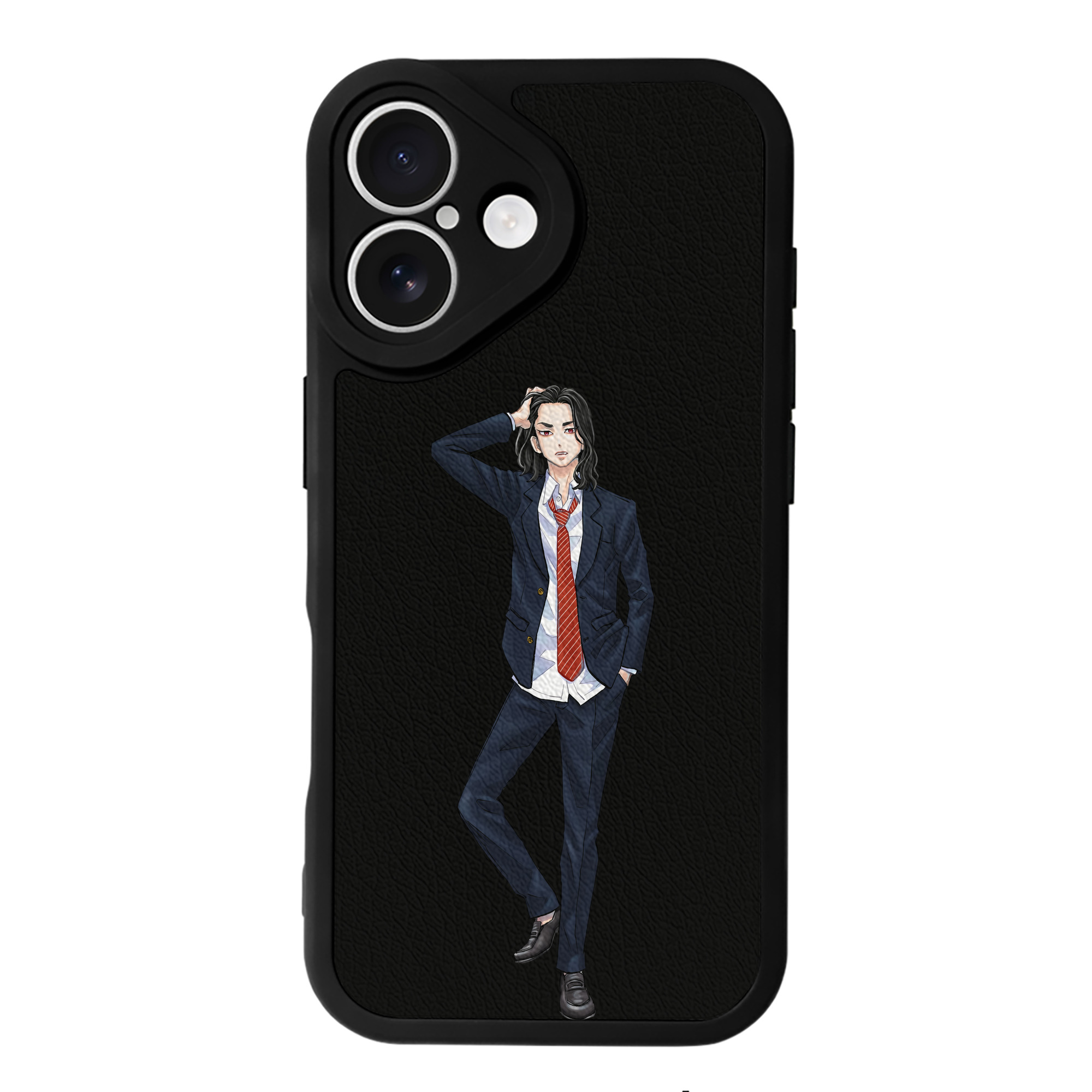 （画像用） 東京リベンジャーズ Tokyo Revengers 【iPhone 16シリーズ対応】シリコンスマホケース（レザー調） 材質：シリコン